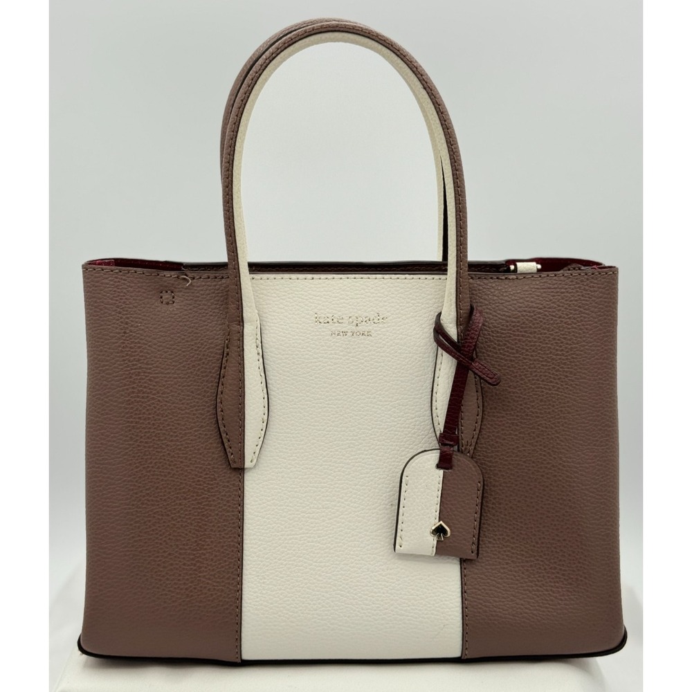 Kate Spade New York Eva Small Split Handle Satchel Brownstone Multi-tone Pebble